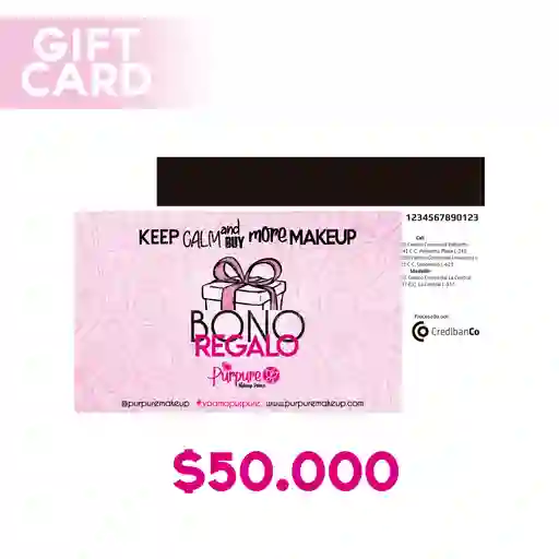 Gift Card $50.000