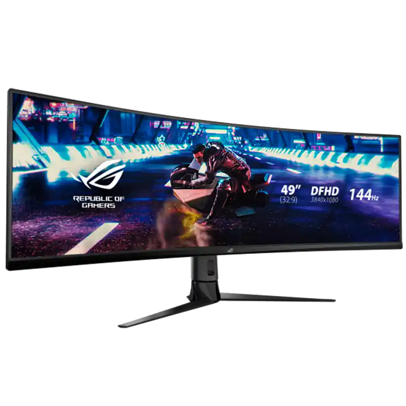 Asus Monitor Curvo Gamerrog Strix 49" Hdr Va Ultra-Wide Xg49Vq 4Ms (Gtg) 144Hz