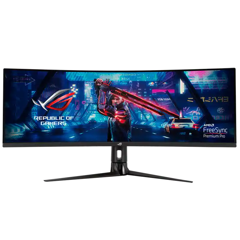 Asus Monitor Curvo Gamerrog Strix 49" Hdr Va Ultra-Wide Xg49Vq 4Ms (Gtg) 144Hz