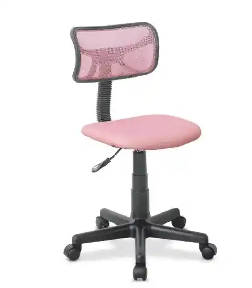 Silla De Escritorio/oficina Sin Brazo Rosa Soft