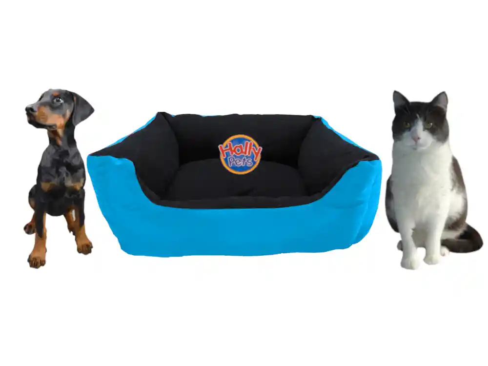 Cama Grande Para Mascota Con Cojín Lavable Impermeable