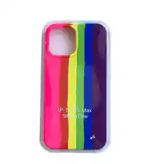 iPhone Estuche Silicon Case Arcoiris Para13 Pro Max