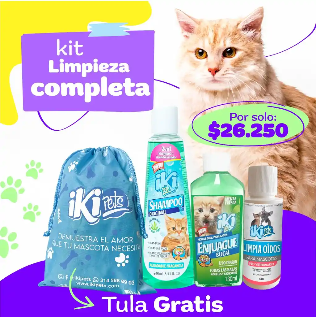 Kit Limpieza Completa Para Gato