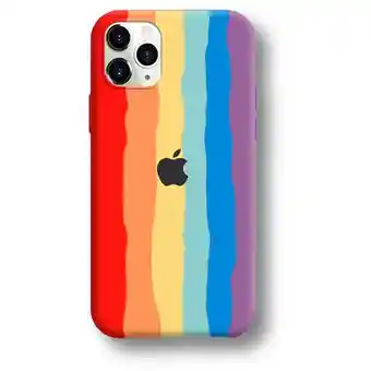 iPhone Estuche Silicon Case Arcoiris Para11