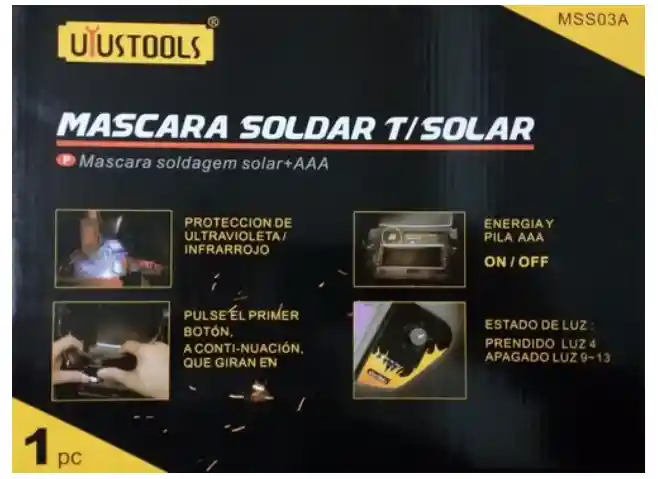 Careta Para Soldar Fotosensible A A A Seguridad Industrial