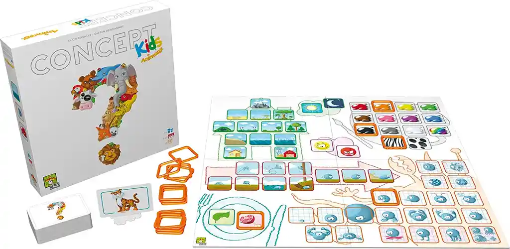 Juego De Mesa Niños Concept Kids Animales Vocabulario Niñas