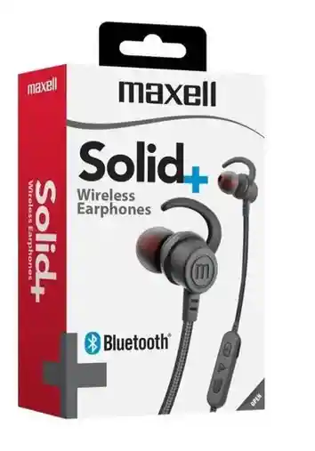 Audifonos Manos Libres Solid + Maxell Originales Negros-gris