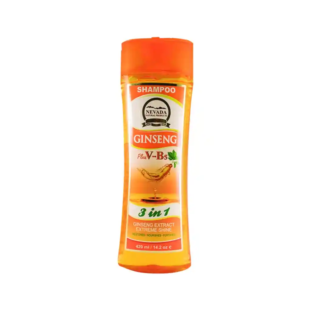 Nevada Shampoo Anti Caída Desintoxicante De Raíz De Ginseng 420 Ml / 14.2 Oz E