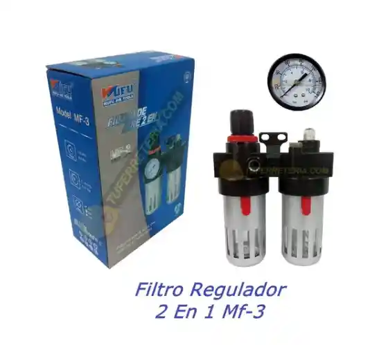 Unidad Filtro Aire Regulador Lubricador 1/4 Mf-3 Wufu