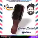 Cepillo Barbería Peliquería Madera Nt-mister Profesional