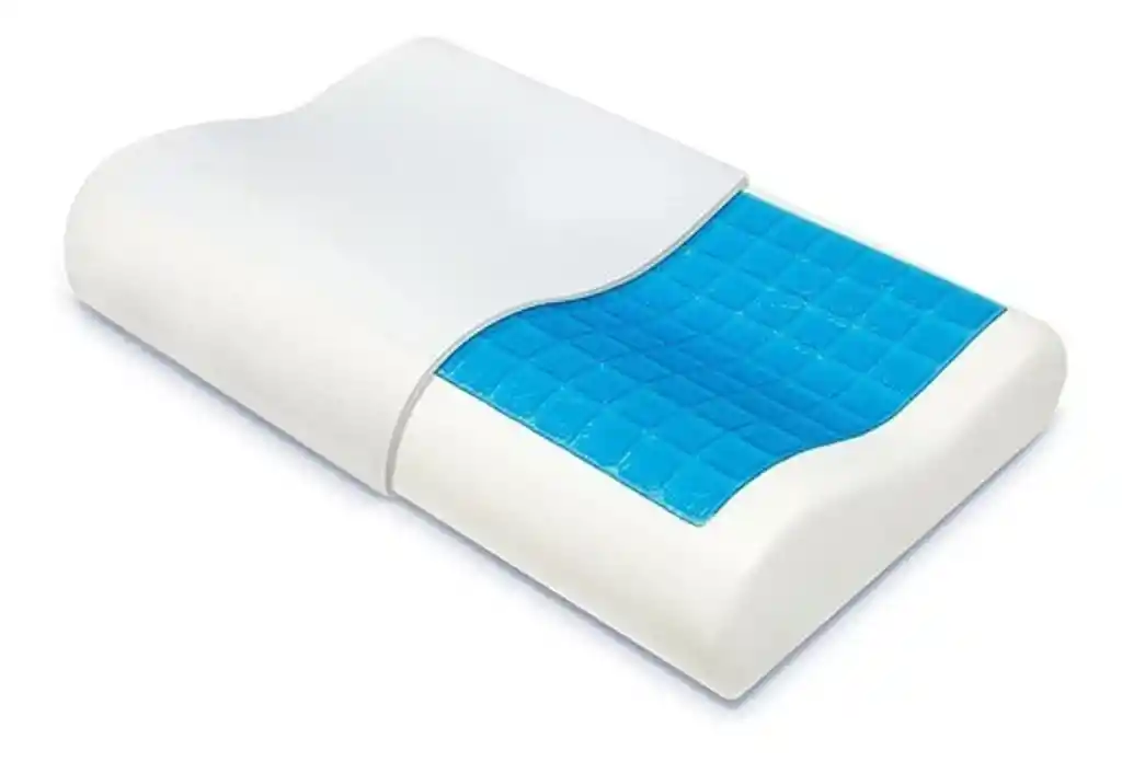 2 Almohadas Memory Gel Duo Ortopédicas Indeformables + Funda