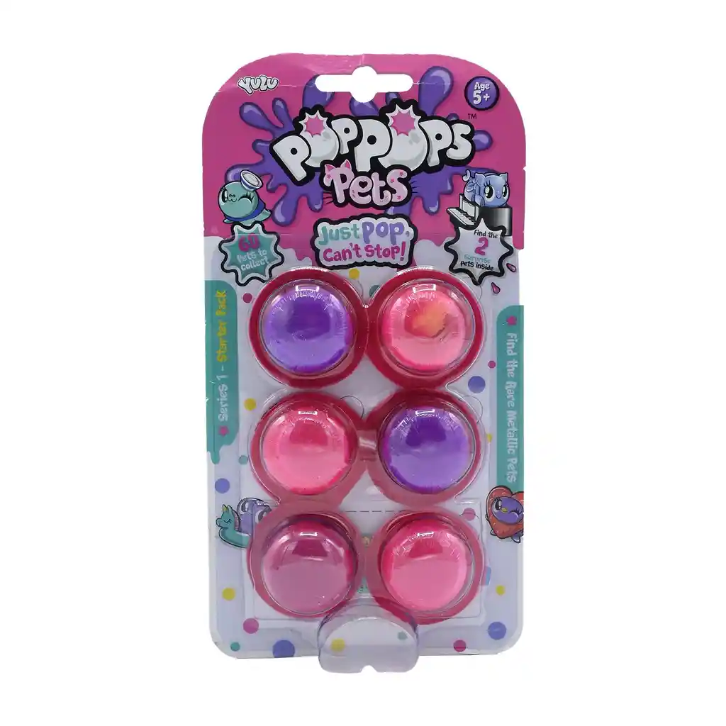 Pop Pops Pets Pack X 6