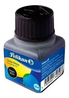 Tinta China Color Negro 15 Ml Pelikan