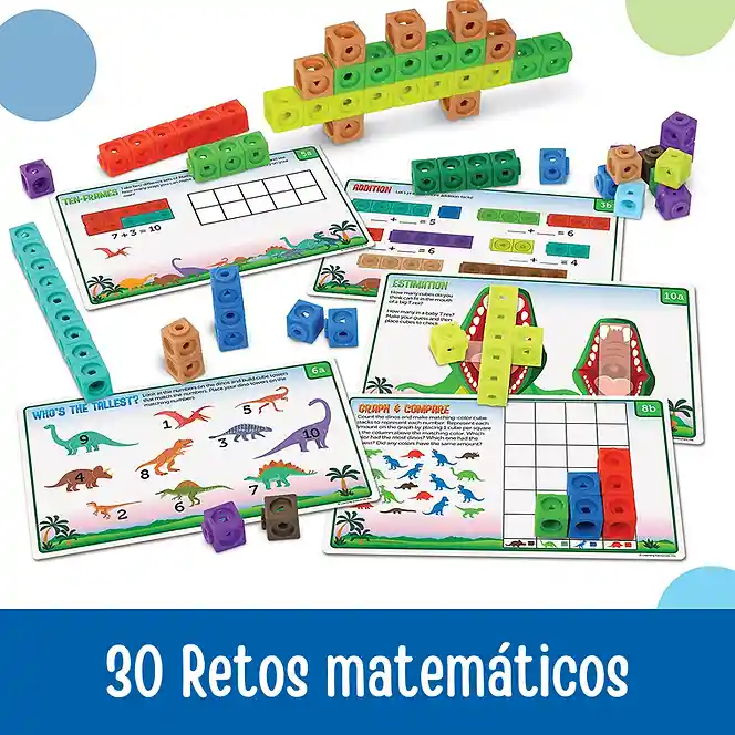 Juguete Didáctico Matemáticas Con Dinosaurios Niños Steam