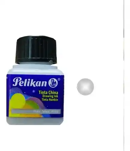 Tinta China Color Plata 15 Ml Pelikan