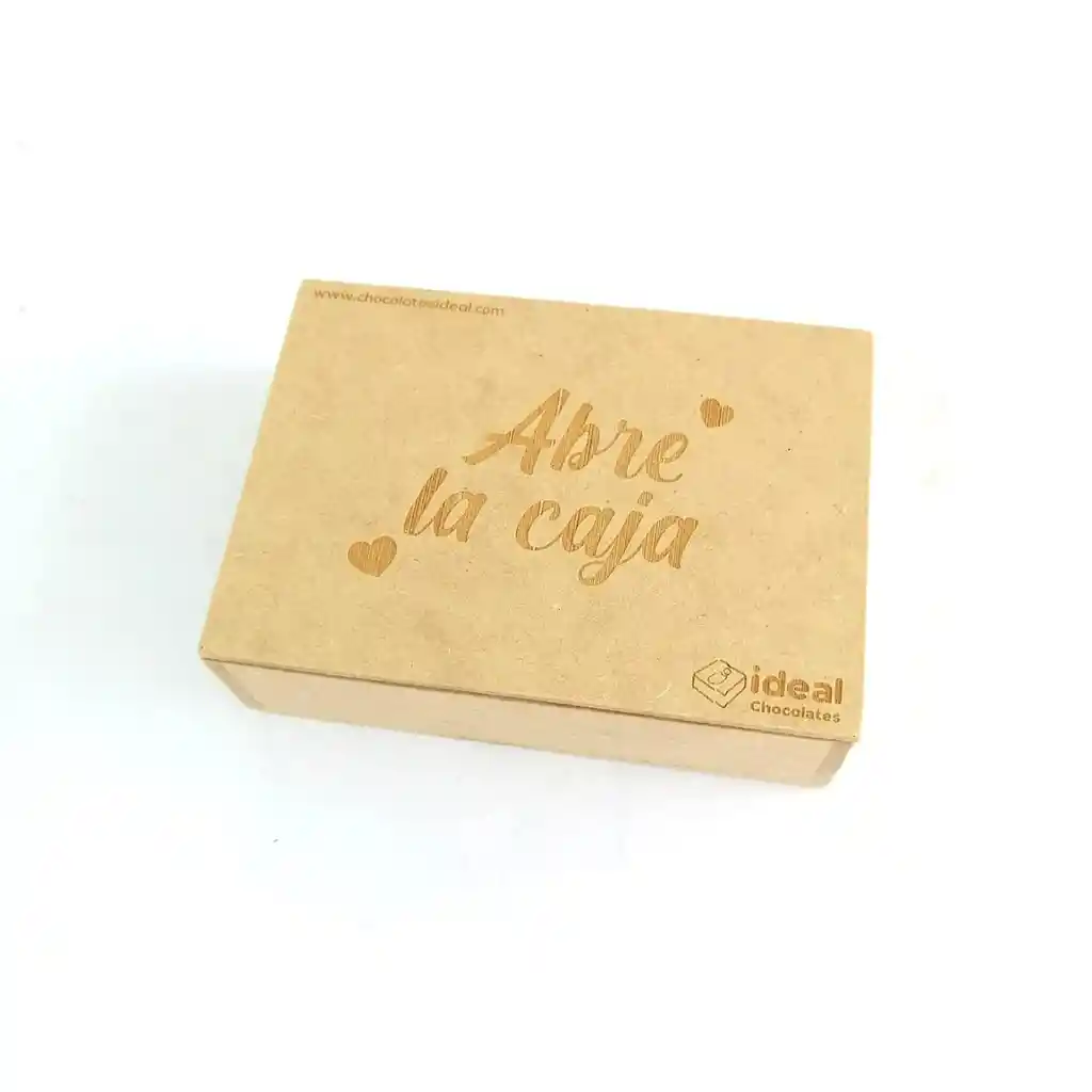 Caja En Madera De 6 Chocolates Personalizados