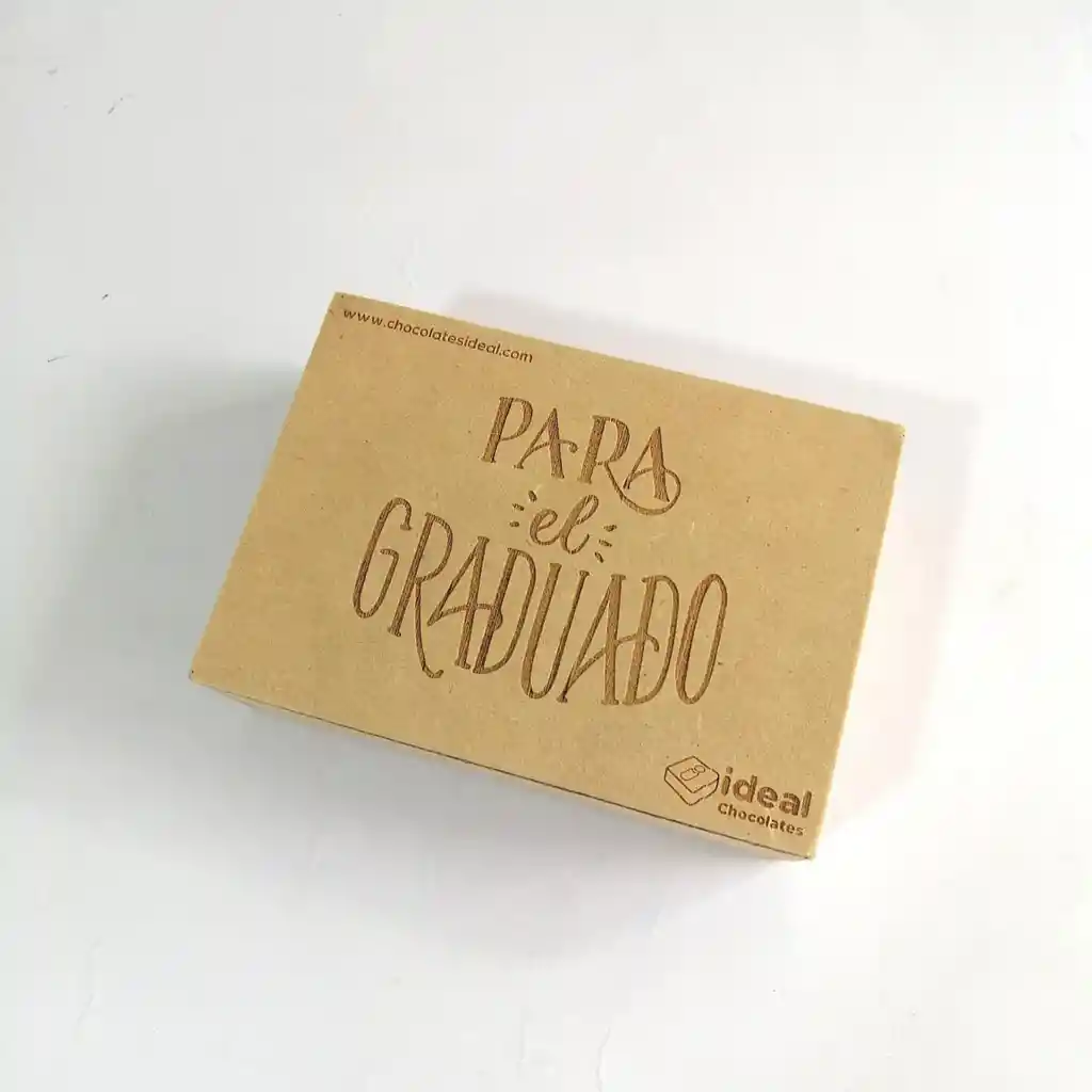 Caja En Madera De 6 Chocolates Personalizados