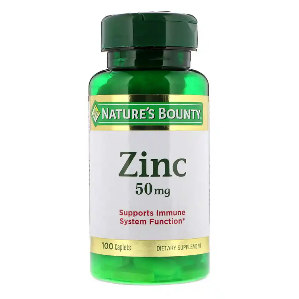 Zinc Nature's Funcionamiento Sistema Inmune Bounty 50 Mg | 200 Cápsulas