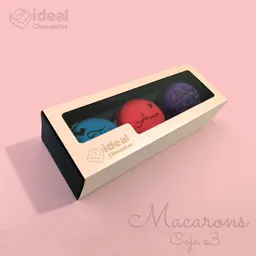 Caja De 3 Macarons