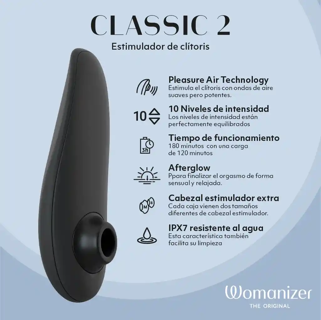 Succionador De Clítoris Womanizer Classic 2