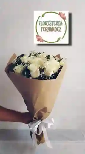 Bouquet De Rosas Blancas