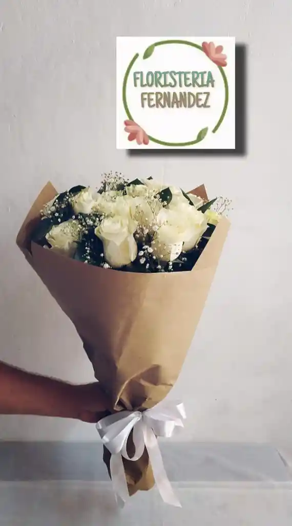Bouquet De Rosas Blancas