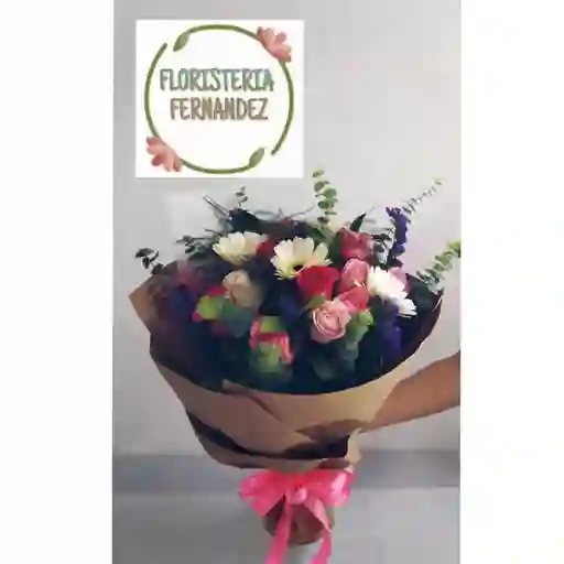 Bouquet De Rosas Y Gerberas