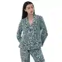 Pijama Mujer Leopardo Verde - Talla Xl