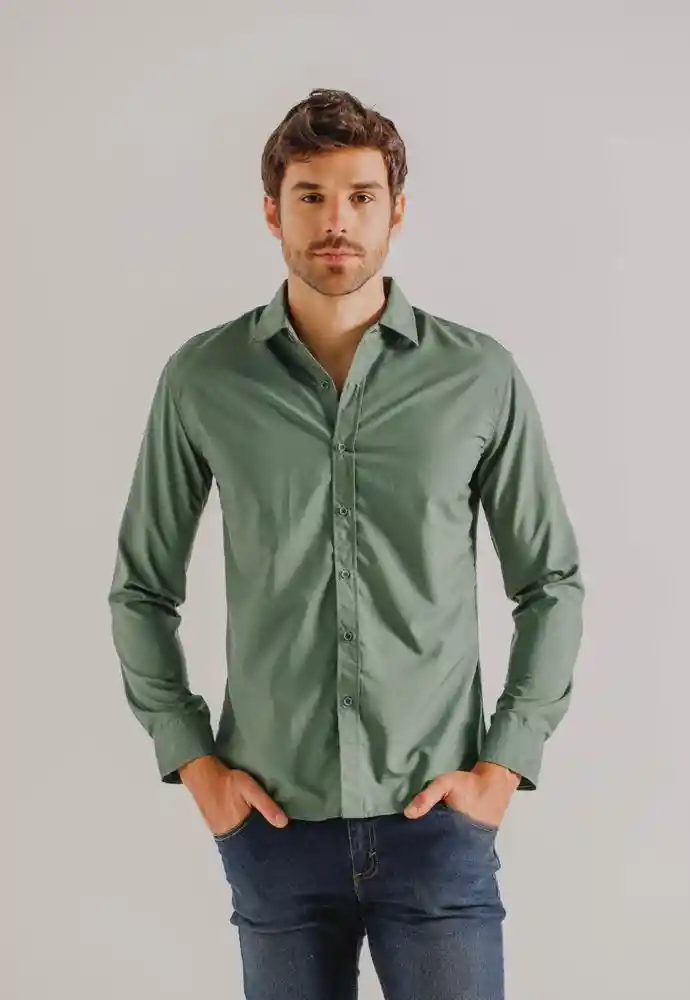 Camisa Manga Larga Xl-oliva