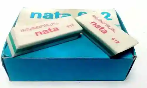 Caja Borrador Nata Grande 612 X12