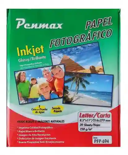 Paquete De Papel Fotografico De 230 Gramos De Grosor X20 Unds Carta