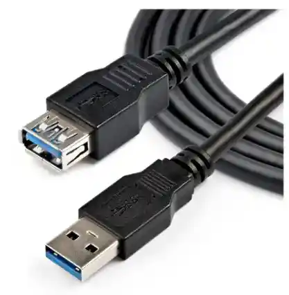 Usb Hembra A Usb Macho Extensión 3 Metros