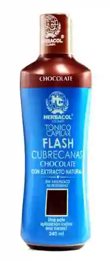 HERBACOL Tonico Flash Cubrecanas Chocolate 240Ml