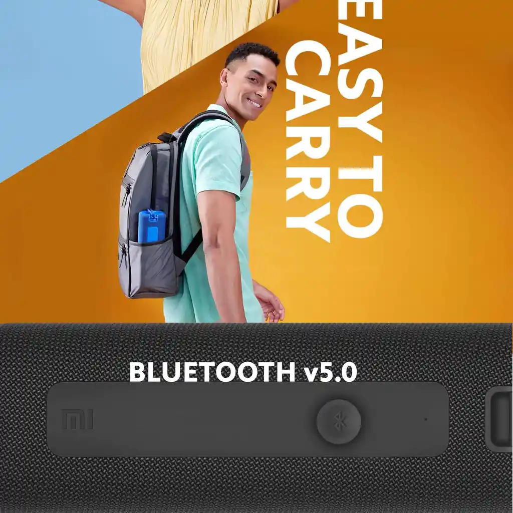 Xiaomi Parlante Bluetooth Portablemi Speaker, Impermeable Negro