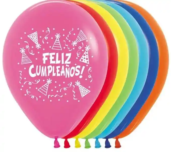 Globos Bombas R-12 Feliz Cumpleaños Infinity