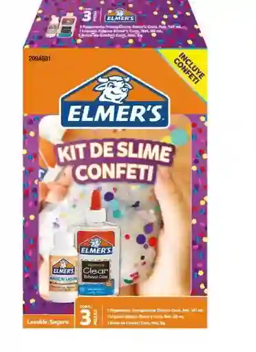 Kit De Slime Confeti Marca Elmer´s