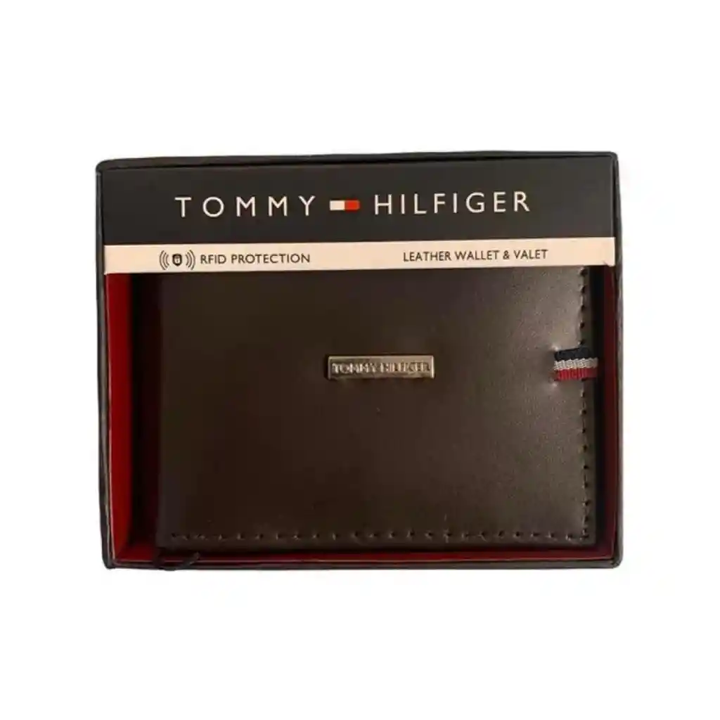 Tommy Hilfiger Billetera Cuero Marrón Ns