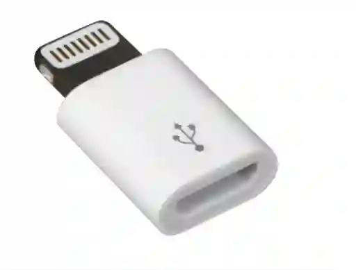 Iphone Adaptador Convertidor Micro Usb A5/6/7/8/x(solo Carga Y Datos)