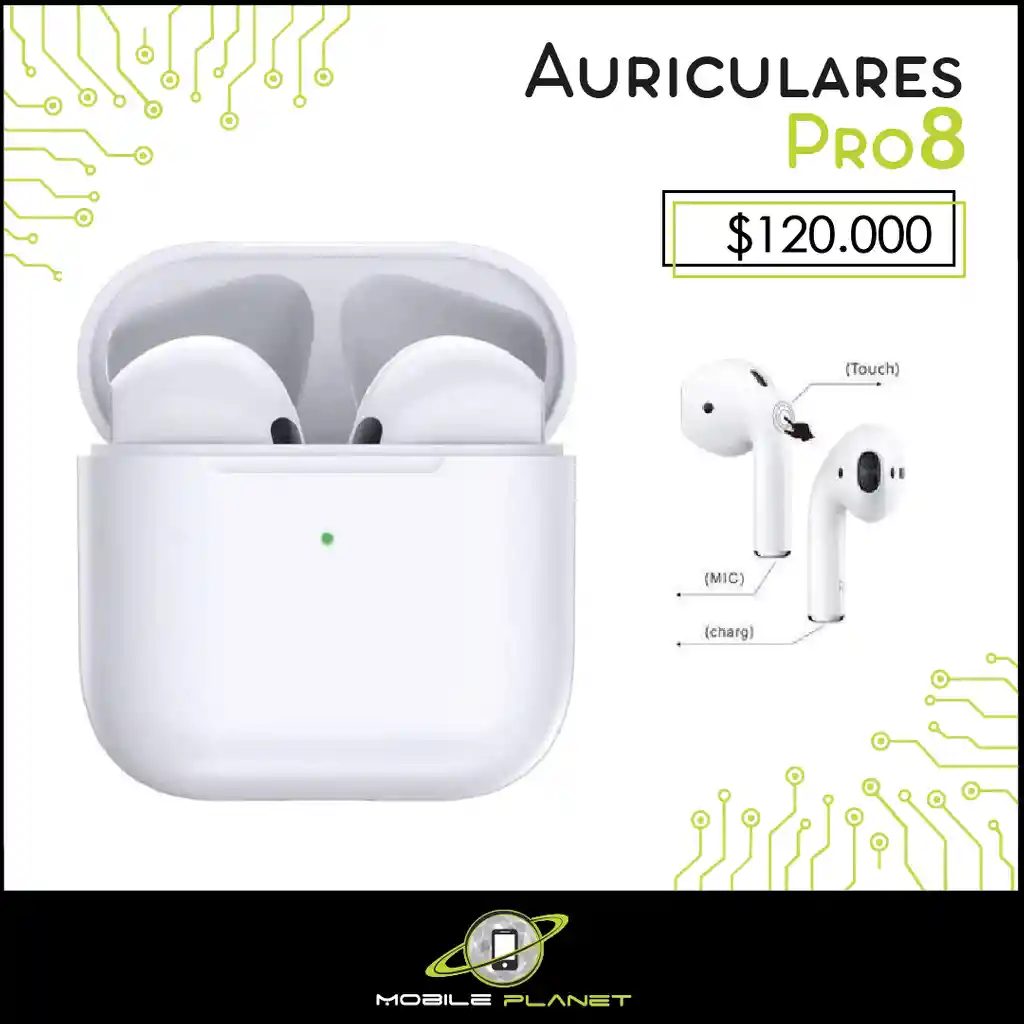 Auriculares Pro 8