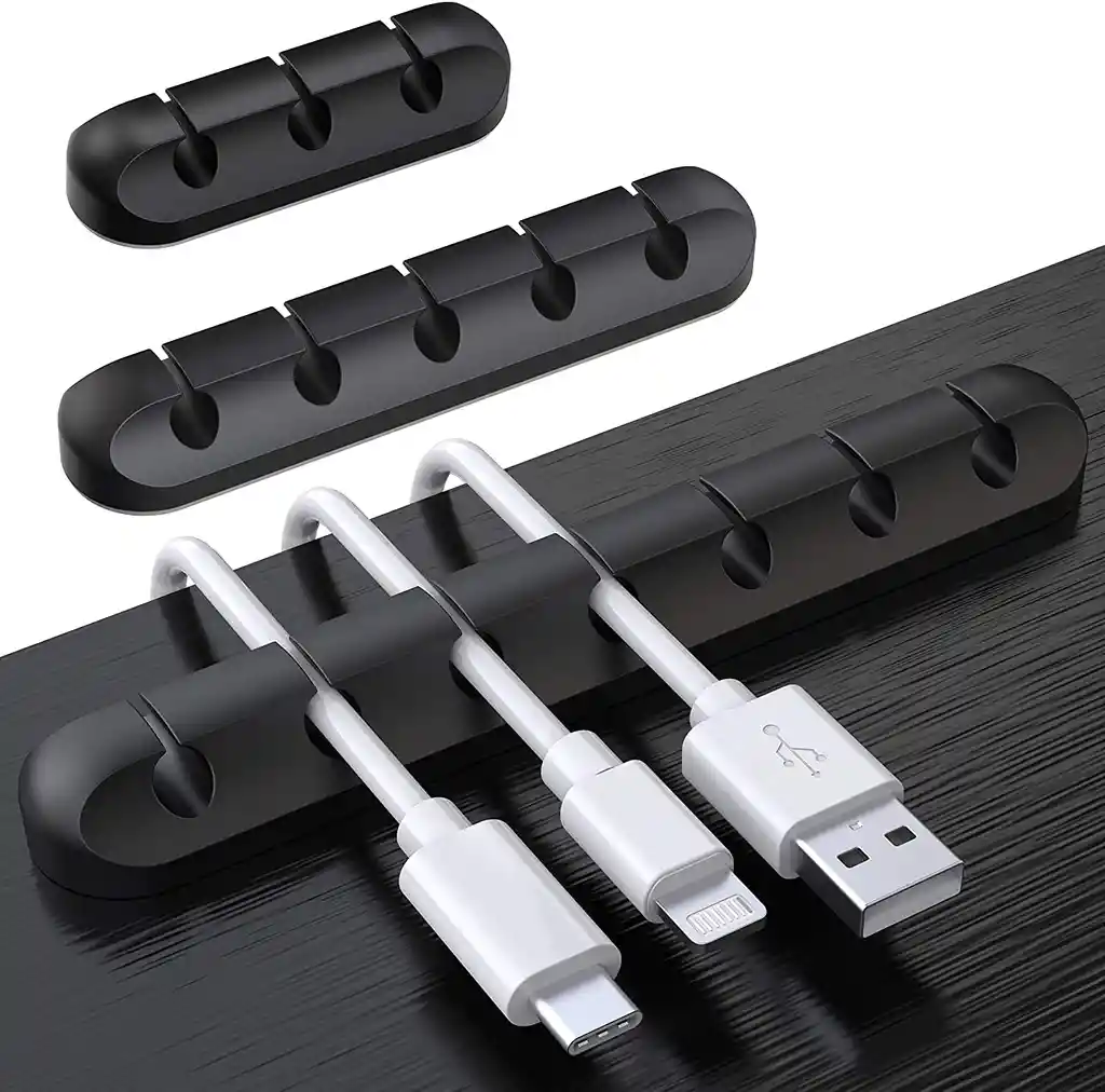 Organizador De Cables De Escritorio Pack 5