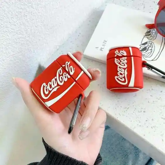 Airpods Funda Para1 / 2 Coca Cola