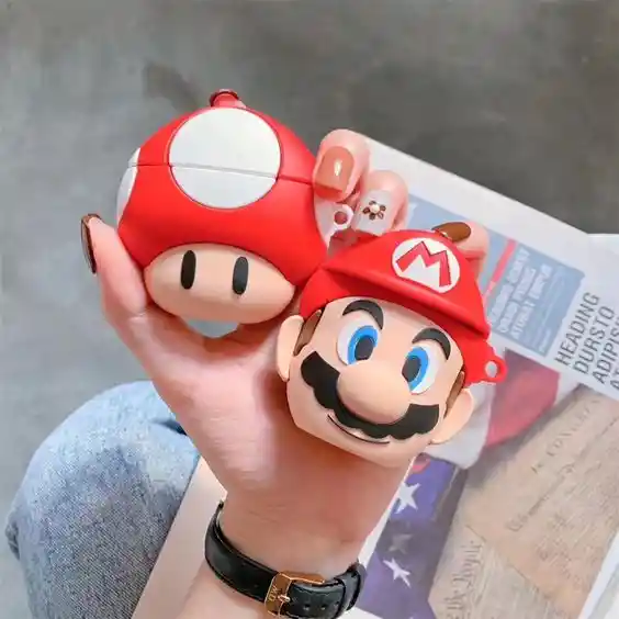 Airpods Funda Para1 / 2 Super Mario