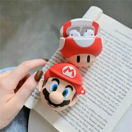 Airpods Funda Para1 / 2 Super Mario