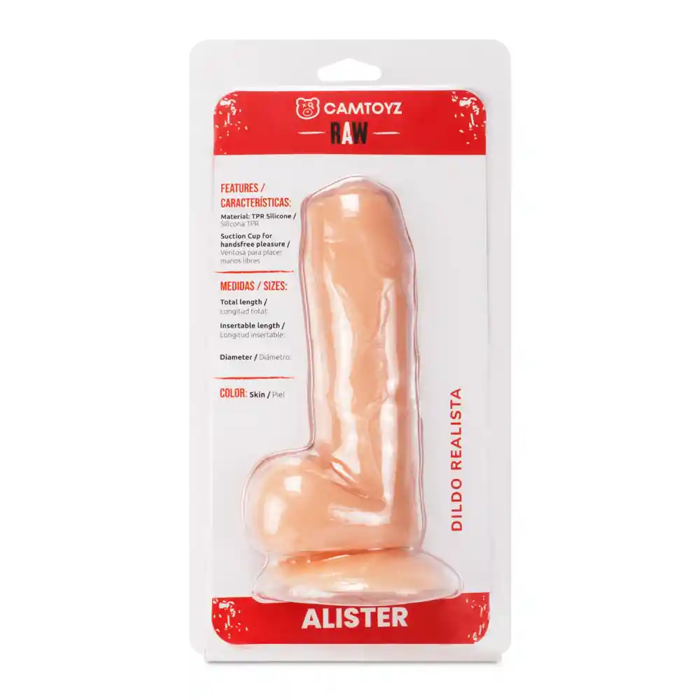 Dildo Realista Alister Piel 17.5 Cm Camtoyz