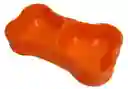 Comedero Doble Hueso Pequeño Naranja