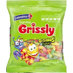 Grissly Gomas Dulces De Gusanos Sour