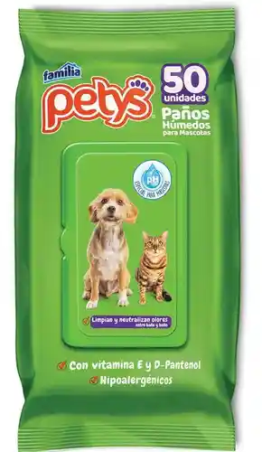 Petys Panos Humedos * 50 Unidades