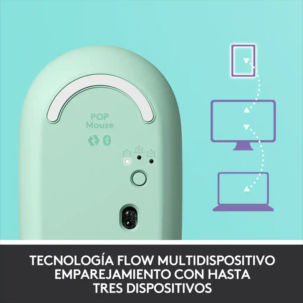 Logitech Mouse Bluetooth - Funcion Emojis Personalizable,Pop Daydream