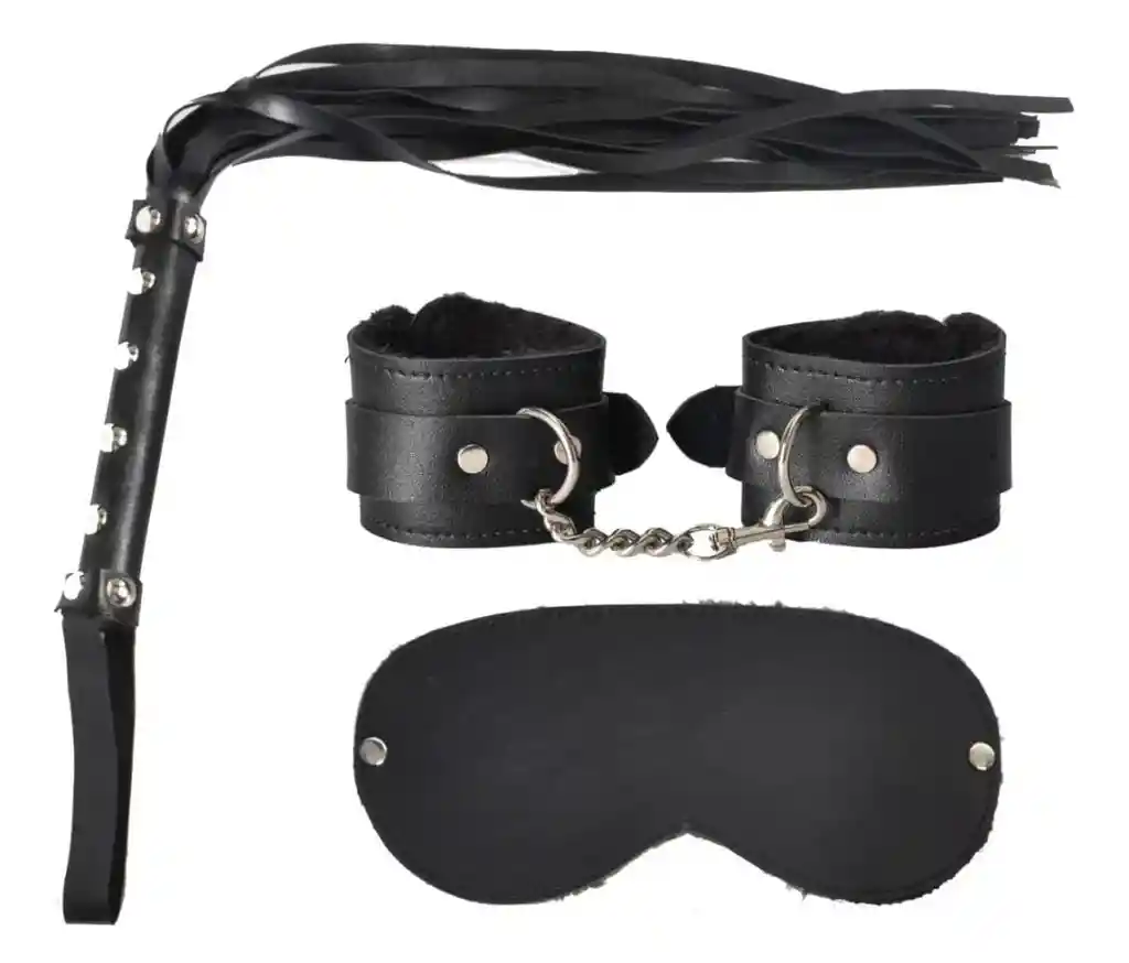 Kit Sado Sadomasoquismo Bondage Bdsm 3 Piezas