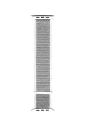 Correas Pulsos De Velcro Para Applewatch Version 42/44 Mm Color Gris - Blanco
